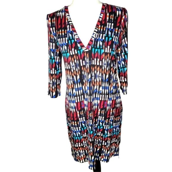 Tart Super Soft Jersey Dress with Multicolored Designs Small - Picture 1 of 14